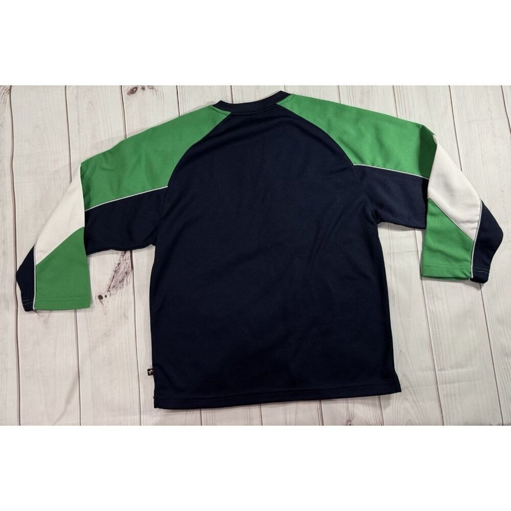 Hockey Jersey Size S Blue Green Boys Embroidered LIKE NEW Puck Sticks Dragons - Picture 10 of 10
